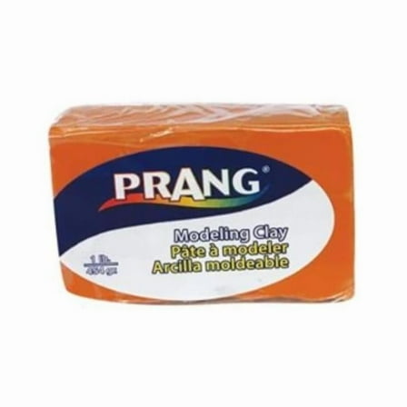 Prang X00782 Non-Hardening Clay Blocks, Orange - 1 lbs