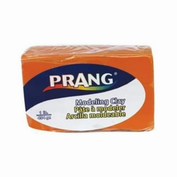 Prang X00782 Non-Hardening Clay Blocks, Orange - 1 lbs