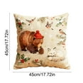 thumbnail image 3 of chaungfeng Christmas Decorations, Print Christmas Pillow Covers 18" x 18", with 8 Cute Patterns, Throw Pillow Covers for Home Christmas Decor, Soft Linen Material, 3 of 6