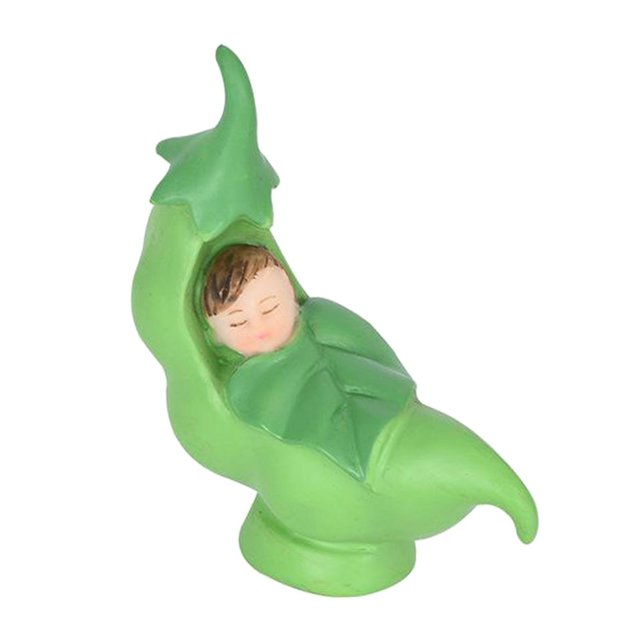 Abbracc Statues en Résine Figurine Décoration Maison Ornements de Table Collection Pea Baby