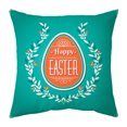 thumbnail image 5 of Qocolhg Happy Easter Throw Pillow Covers 18x18 Inch Bunny Egg Spring Floral Decorative Holiday Party Cushion Cases for Sofa Couch, Easter Decorations for Home, 5 of 5