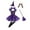 #01 Purple, variant on Gelikeya Halloween Fashion Dress for Girls Size 3-12, Formal Sleeveless Dresses Party Wear, Skirts + Headwear + Spear + Gloves