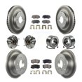 thumbnail image 1 of Transit Auto Front Rear Wheel Hub Bearings Assembly Coated Disc Brake Rotors and Ceramic Pads Kit (10Pc) for Car 2012-2013 Kia Soul - Left Right Side (Driver Passenger) KBB-108501, 1 of 10