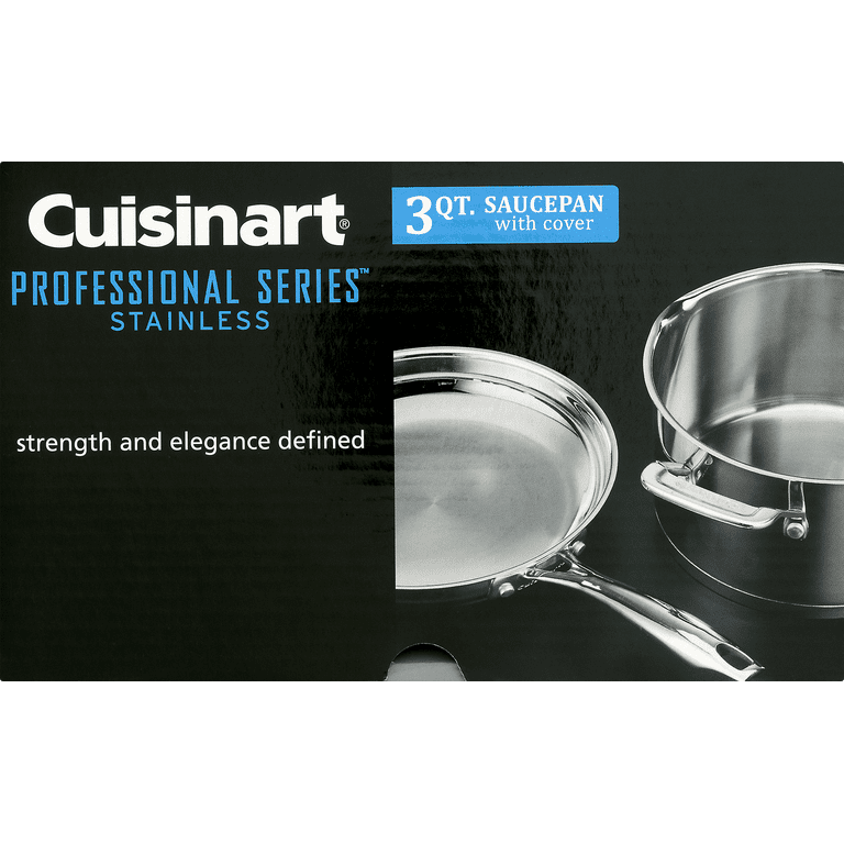 Cuisinart Professional Stainless Saucepan with Cover, 3-Quart, Stainle —  Luxio