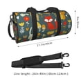 thumbnail image 4 of KLL Cute Animal Forest Duffle Bag For Men Women Sport Gym Fitness Tote Travel Training Workout Basketball Football Weekender, 4 of 8