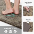 thumbnail image 4 of TEMOGU-Kitchen Mats for Floor 2PCS, Washable Anti Fatigue Mat for Cushioned, 17.3"x47"+17.3"x30", Waterproof Kitchen Rugs, Non Slip Comfort Standing Mat Rug for Home, Sink, Laundry, Rustic Brown, 4 of 4
