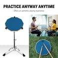 thumbnail image 4 of Drum Practice Pad Donner de 12 pulgadas, azul silencioso, con baquetas, 4 of 8
