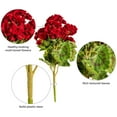 thumbnail image 6 of Vickerman 18" Artificial Red Geranium Bush., 6 of 7