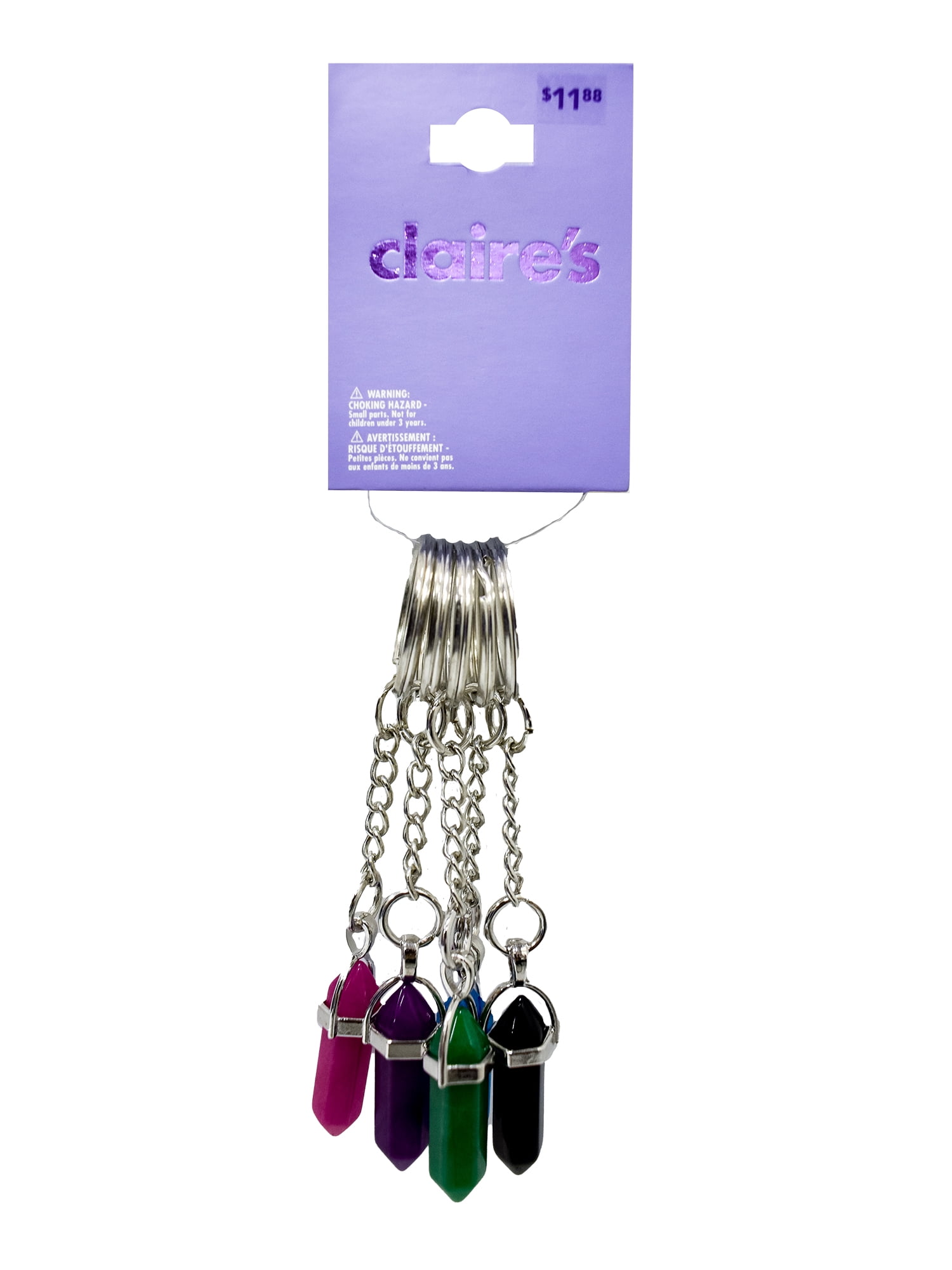 Claires Teenagers Crystals Best Friends Keychains Keyring Set Cute T 5 Pack 75661 