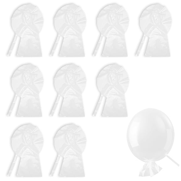 10 Pieces 39.37 In Bobo Balloons for Stuffing, Large Pre-stretched Clear Balloons Bubbles Extra Wide Mouth for Wedding Birthday Valentine’s Day Christmas Anniversary Party Decorations