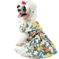 thumbnail image 2 of Walbest Cute Flower Girl Dog Dress Pet Clothes, Beautiful Pet Puppy Skirt Full of Flower Patterns, Perfect for Daily Wear, Holidays and Taking Photos, 2 of 7