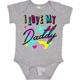 thumbnail image 3 of Inktastic I Love My Daddy 80s Retro Style Boys or Girls Baby Bodysuit, 3 of 5