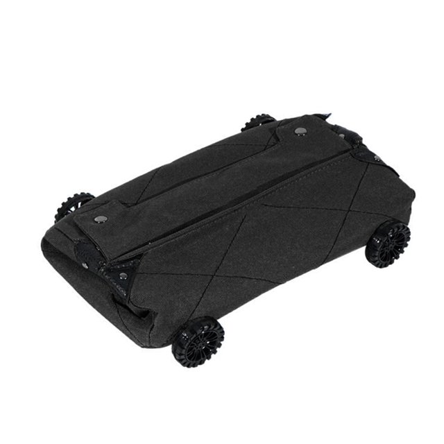 Caja de pañuelos para coche de camping, carro de la compra plegable de lona DIY (negro) Ndcxsfigh Para Estrenar