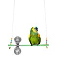 thumbnail image 3 of unbranded Comedero Para Loro Con Clip Y Doble Taza De Inoxidable Plateado Para Mascotas, 3 of 7
