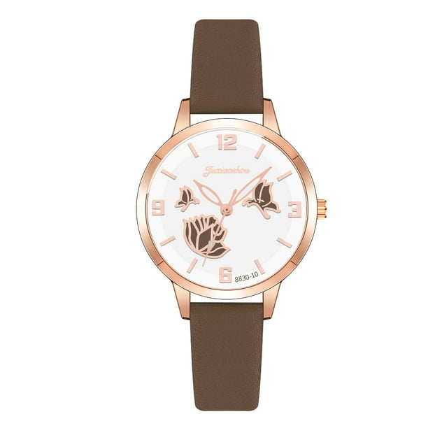Reloj de cuarzo para mujer, relojes para mujer Juxiaosho, reloj de moda para mujer, reloj de acero inoxidable, informal, para vestir, pulsera de cristal, paño de cocina