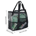 thumbnail image 2 of Muyoka Bolsa de playa de malla 600D Bolsa de malla de tela Oxford Bolsa de mano de playa Bolsa de almacenamiento con bolsillo Bolsa de playa de malla grande para viajes Vacaciones en la playa Muyoka Hogar, 2 of 7
