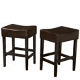 thumbnail image 1 of Noble House 25.75" Counter Stool in Brown (Set of 2), 1 of 4