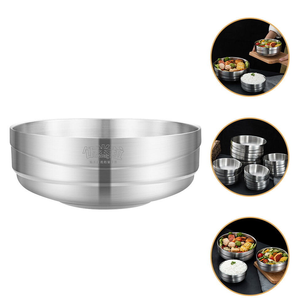 Double layer Stainless Steel Instant Noodle Bowl Anti - Temu