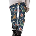 thumbnail image 1 of Pantalon de Pyjama de Noël pour Filles, Collants Doux Extensibles à Taille Haute avec Imprimés de Noël, 1 of 8
