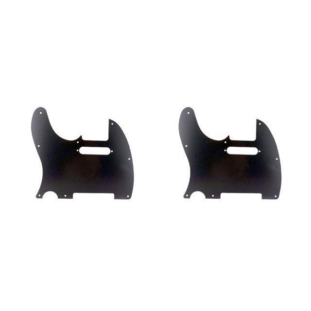 Matsuzay Golpeador de guitarra aleación de aluminio buena estabilidad cubierta de protección frontal placa de rasguño estable reemplazo de Negro 2piezas Matsuzay CBP464249