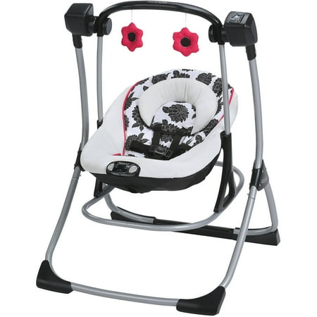 Graco Cozy Duet Baby Swing and Rocker, Azalea