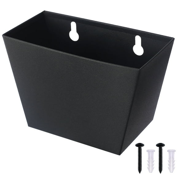Luwanburg Black Bottle Cap Catcher Wall Mounted Beer Top Bucket with Drained Holes