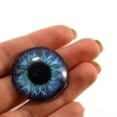 thumbnail image 3 of Purple and Teal Clockface Steampunk Glass Eyes, 3 of 10