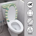 thumbnail image 4 of HELLHERO Old Wood Grain Fits All Toilet Shapes Polyester Toilet Top Cover Adjustable Toilet Seat Covers & Stretchy Fabric for Bathroom Accessories, 4 of 8