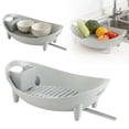thumbnail image 3 of zhangmingg Large Oval Dish Drying Rack with Integrated Silverware Holder and Utensil Storage Organizer for Spacious Kitchen Countertops, 3 of 4