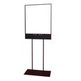 thumbnail image 1 of FixtureDisplays 23x 9.84x 59.1" Black Metal Poster Stand Donation Box Stand Fundraising Awareness Sign Assembly Video, 1 of 2