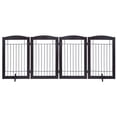 thumbnail image 5 of STAROUS Freestanding Wire Pet Gate for Dogs, 80 inches Extra Wide, 30 inches Tall Dog Gate, Espresso- 4 Panels, 5 of 10