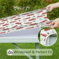 thumbnail image 6 of Red Christmas Truck Pattern Square Fitted Tablecloth with Elastic Edge,Square Table Cover,Washable Elastic Table Cover for Home Kitchen Party Decor 34"x34", 6 of 6