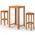 thumbnail image 2 of Charmma 3 Piece Patio Bar Set Solid Acacia Wood, 2 of 12