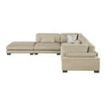 thumbnail image 4 of Lexicon Corydon Microfiber 5-Piece Modular Sectional with Ottoman in Brown, 4 of 10