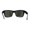 thumbnail image 4 of Kush Color Mirror Classic Sport Horn Rim Rectangle Matte Black Sunglasses Blue Logo Blue Mirror, 4 of 4