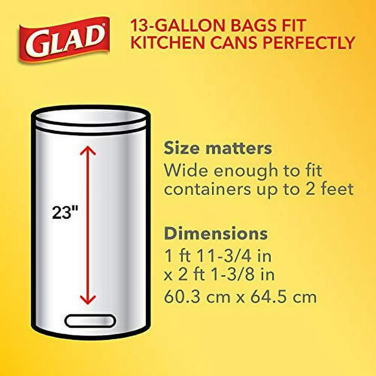 Glad ForceFlex with Clorox 30-Gallons Mountain Air Black Outdoor Plastic  Can Drawstring Trash Bag (50-Count) in the Trash Bags department at