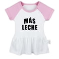thumbnail image 1 of Más Leche Funny Dresses For Baby, Newborn Babies Skirts, Infant Princess Dress, 0-24M Kids Graphic Clothes (Pink Raglan Dresses, 6-12 Months), 1 of 4