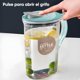 thumbnail image 3 of Jarra de Agua con Tapa para Puerta de Refrigerador, con 4 Tazas, Perfecta para Hacer Té, Jugo y Bebidas Frías, Hecha de PET Transparente, Sin Olor Y BPA, 3 of 4