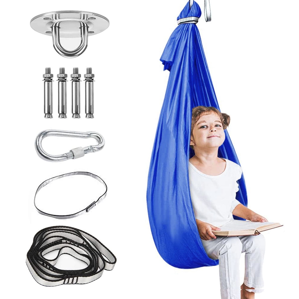 Kids Sensory Swing, Indoor Outdoor Cuddle Therapy Swing for Special