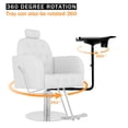 thumbnail image 4 of Salon Tray Attached to Chair, Hair Stylist Steel Hairstylist Tray, Adjustable Height, 360 Degree Rotating Salon Tray, for Barber Chaie Spa Salon Hairdressing Tools Salon Tray, 4 of 9