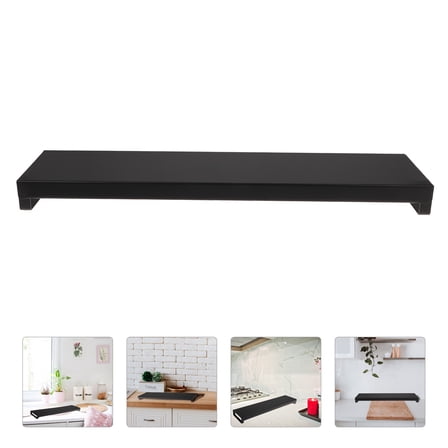 OULII Kitchen Countertop Organizer Cabinet Shelf Black Metal 1Pcs