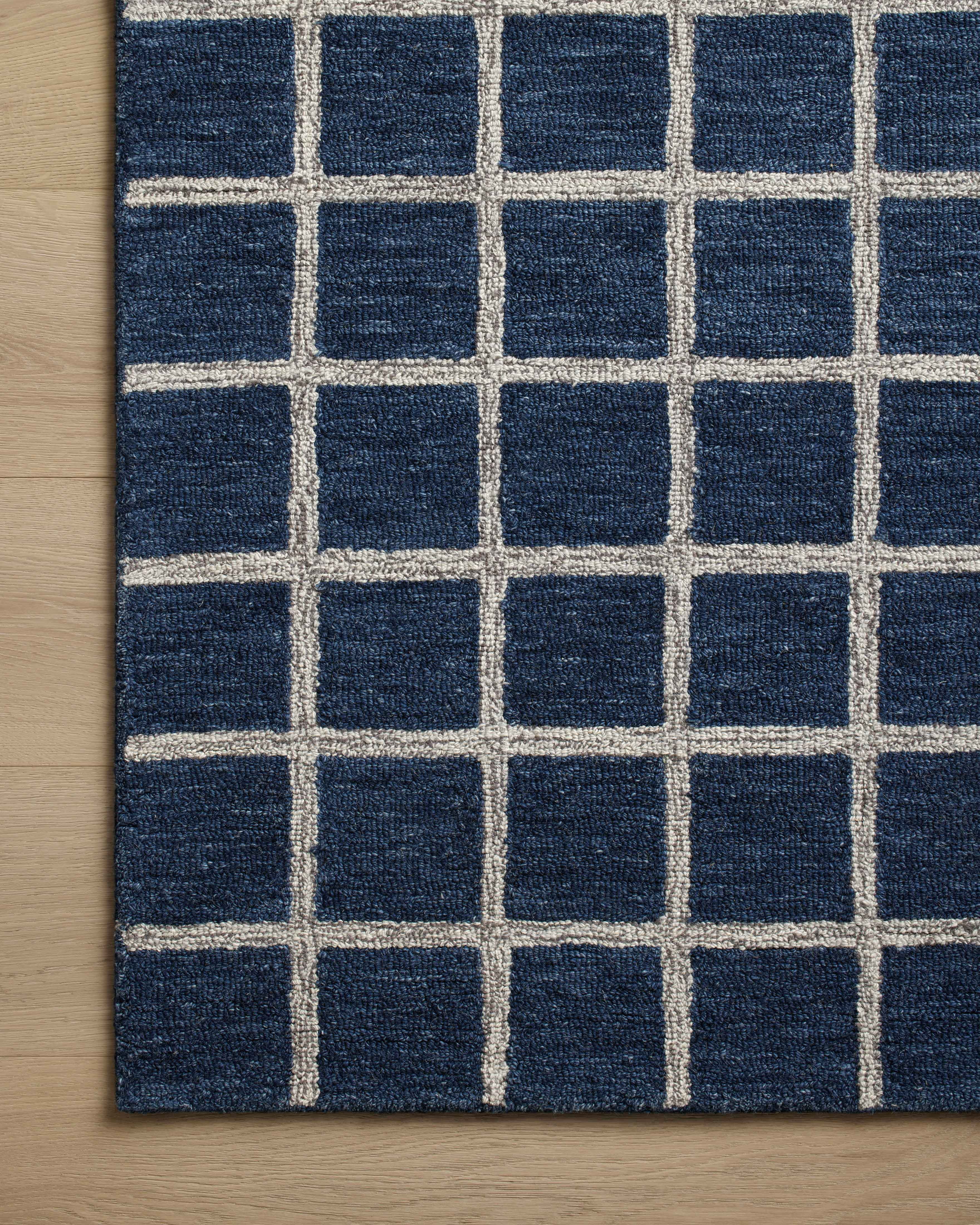 Chris Loves Julia x Loloi Polly Navy / Silver 2'-6" x 9'-9" Runner Rug