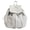 White, variant on Family Outing Bag 12.6 Inch Polyester Y2K Large Capacity for Shopping Outdoor Daily Use (White Black)