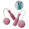 thumbnail image 3 of 1 Pair Jump Rope Professional Heavy Duty Ball Bearing Fitness Cordless Weighted Jump Rope Exercise Equipment-Pink, 3 of 4