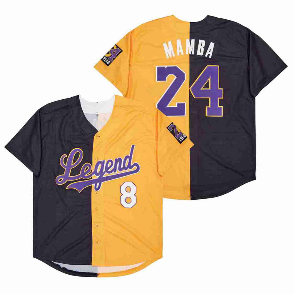 Men's Los Angeles Lakers Baseball Jersey - All Stitched