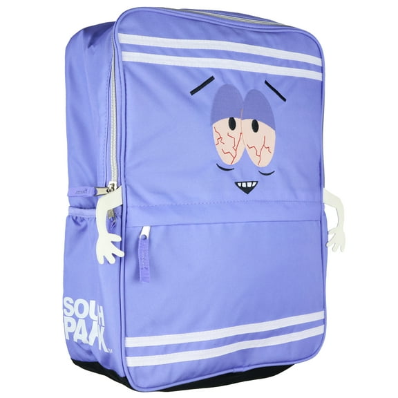 South Park Towelie Embroidered Face Design Backpack Tech Sleeve Laptop Travel Book Bag