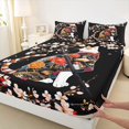 thumbnail image 3 of Homewish Cute Cat Kitten Full Size Sheets,Pink Cherry Blossom Bed Sheets,Japanese Style Sheet Sets For Men Women,Luxury Bedroom Decor,4pcs, 3 of 7