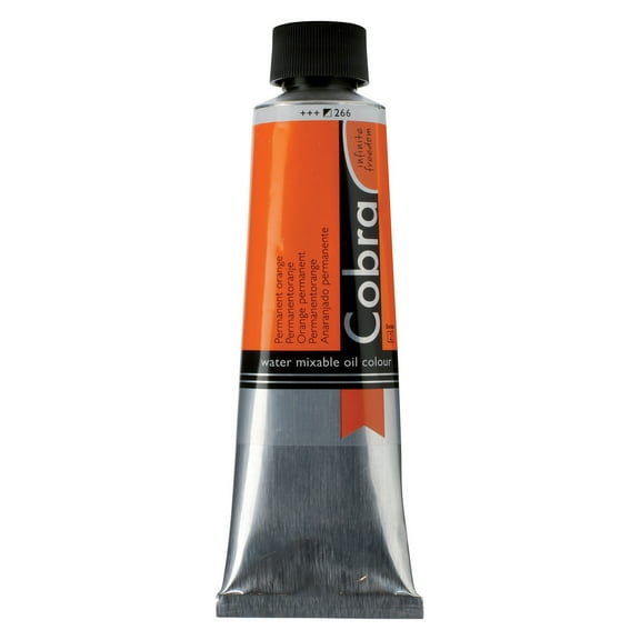 Cobra Water Mixable Oil Colour 150ml, Permanent Orange
