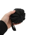 thumbnail image 3 of Unique Bargains 1 Pc Pumpkin-shaped Ribbon Bath Shower Loofah Sponge Body Puffs for Bathroom Black, 3 of 6