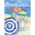 thumbnail image 3 of Brent, Paul 15x18 Black Modern Framed Museum Art Print Titled - Watercolor Beach Vertical, 3 of 5